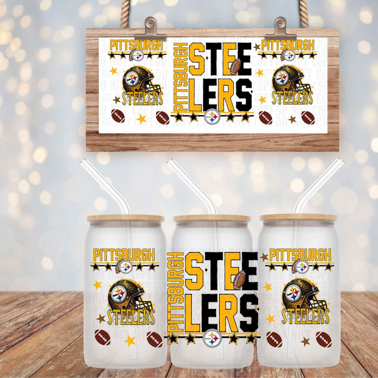2025 STACKED FOOTBALL PRO BUNDLE UV DTF CUP WRAP-Shop Exclusive