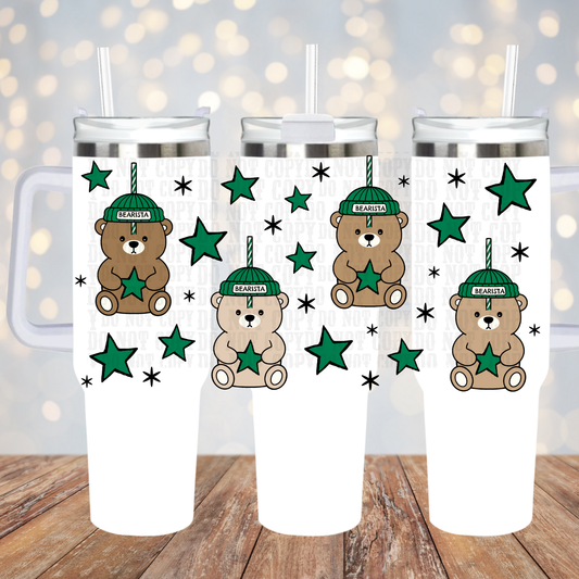 40oz BEARISTA UV DTF CUP WRAP