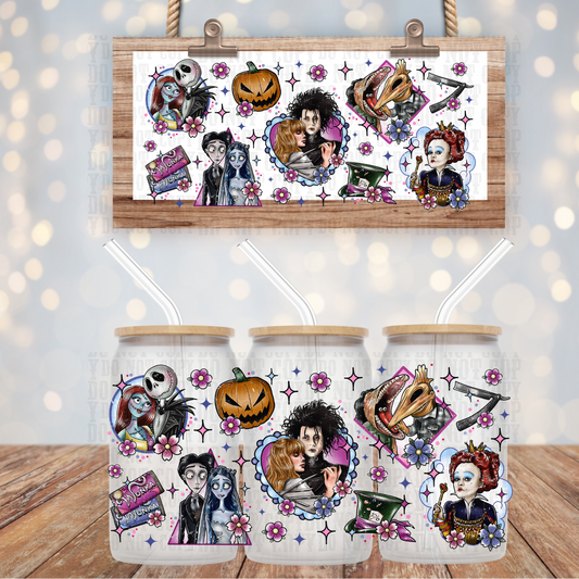 TIM BURTON UV DTF CUP WRAP
