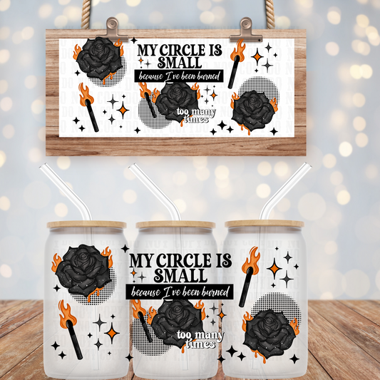 CIRCLE IS SMALL UV DTF CUP WRAP