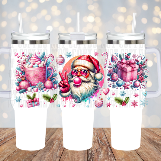 40oz PEACE SANTA UV DTF CUP WRAP