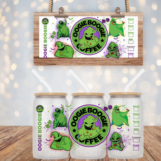 OOGIE COFFEE UV DTF CUP WRAP