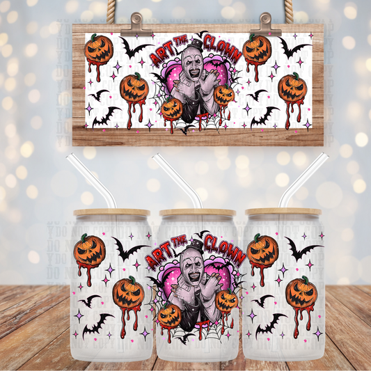 ART THE CLOWN UV DTF CUP WRAP