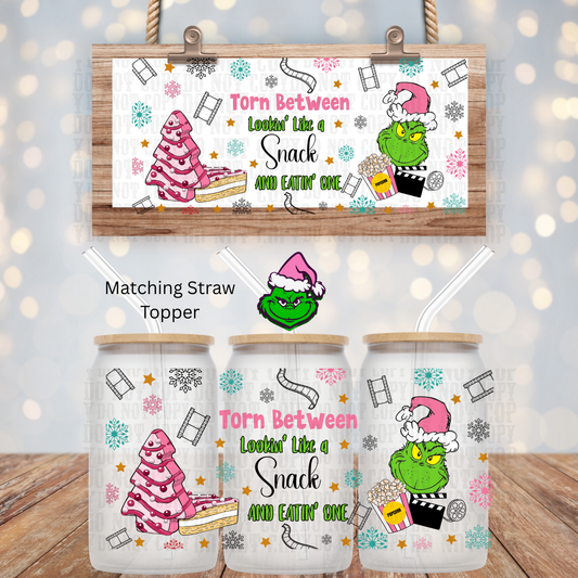 GRUMPY LOOKING LIKE A SNACK DTF CUP WRAP