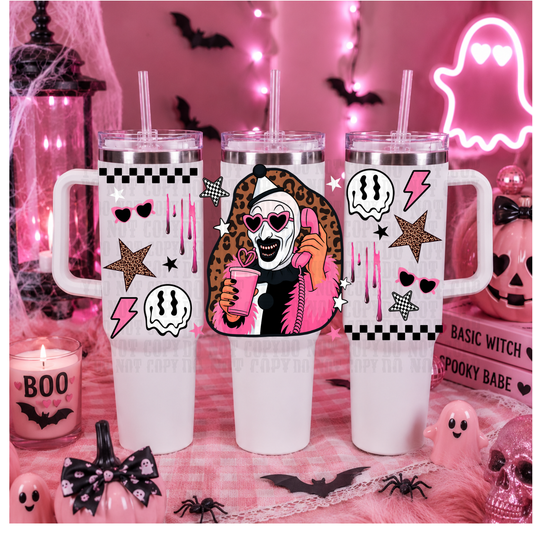 40/50oz PINK HORROR BUNDLE UV DTF CUP WRAP-SHOP EXCLUSIVE FROM CIERA