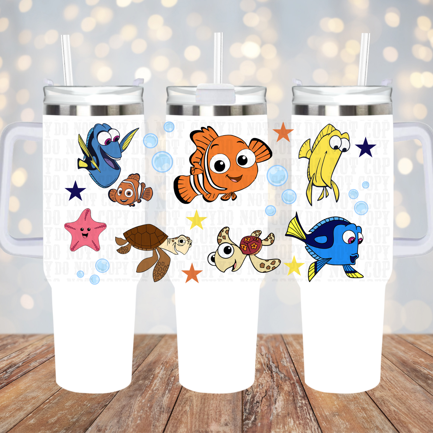40/50oz JUST KEEP SWIMMING UV DTF CUP WRAP - SHOP EXCLUSIVE FROM CIERA