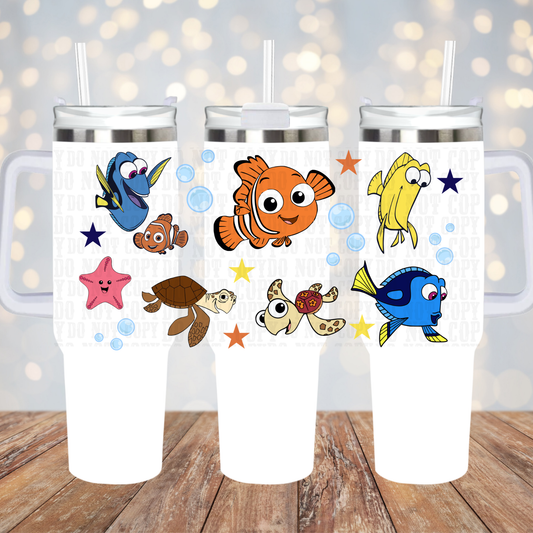 40/50oz JUST KEEP SWIMMING UV DTF CUP WRAP - SHOP EXCLUSIVE FROM CIERA