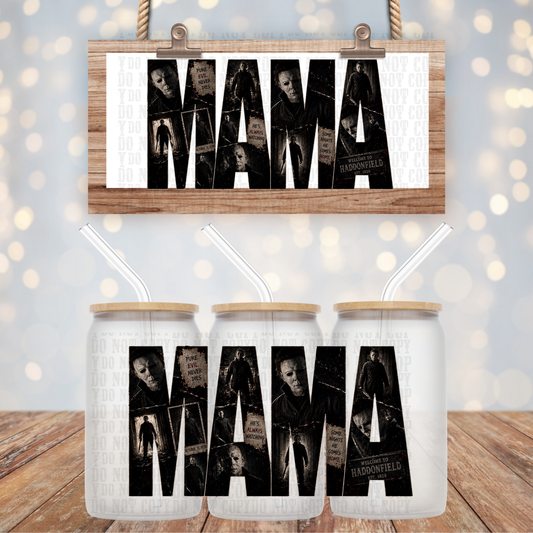 MAMA HORROR BUNDLE UV DTF CUP WRAP- SHOP EXCLUSIVE BY CIERA