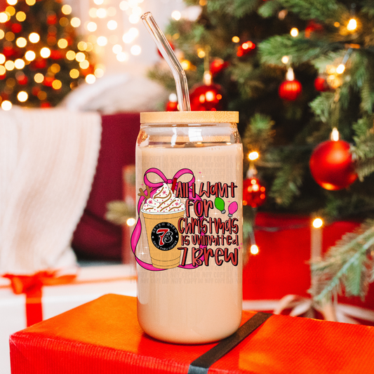 7 BREW CHRISTMAS UV DTF DECAL