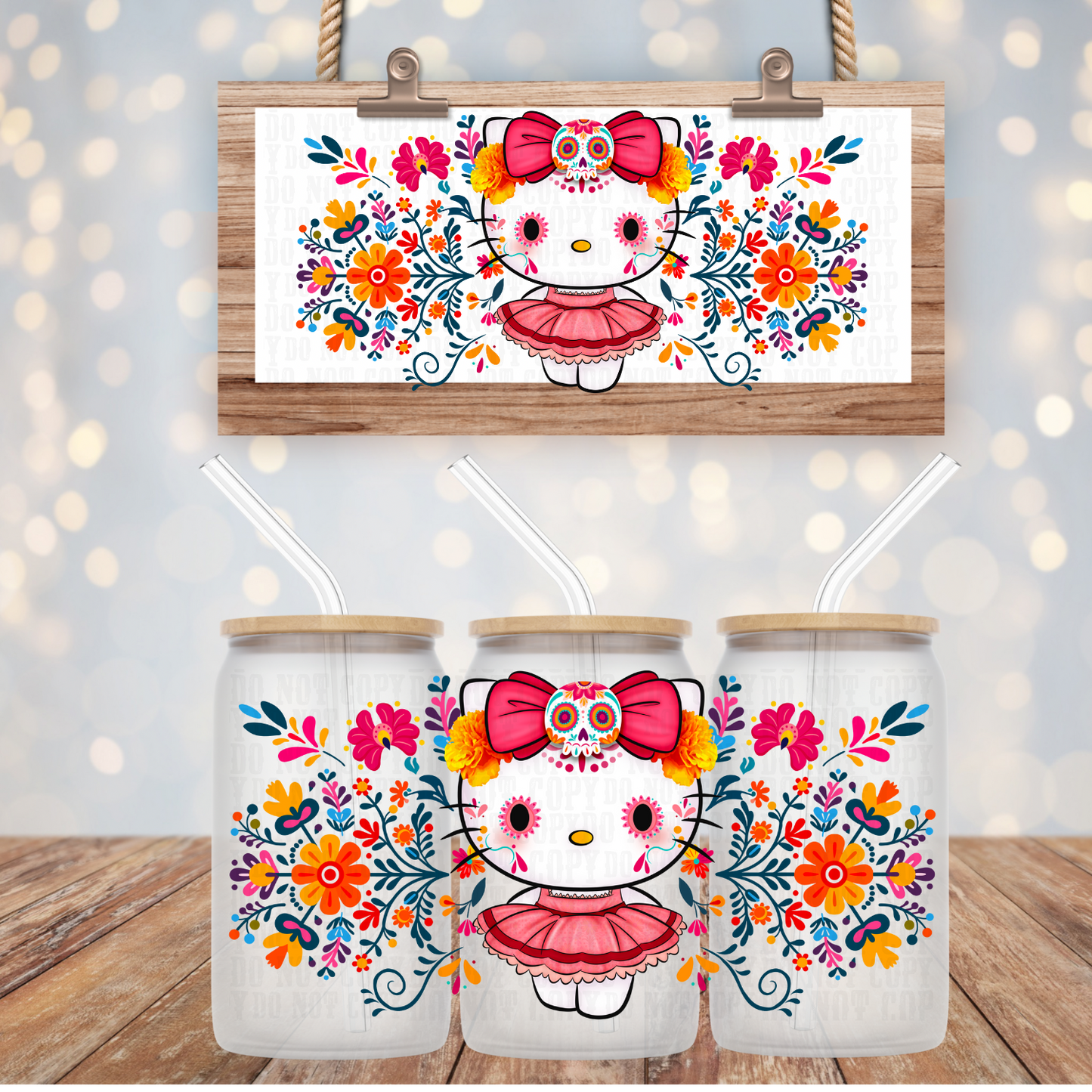 SUGAR GATO  UV DTF CUP WRAP