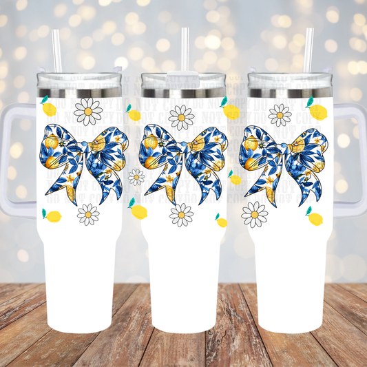 40oz SICILIAN LEMONS UV DTF CUP WRAP- SHOP EXCLUSIVE