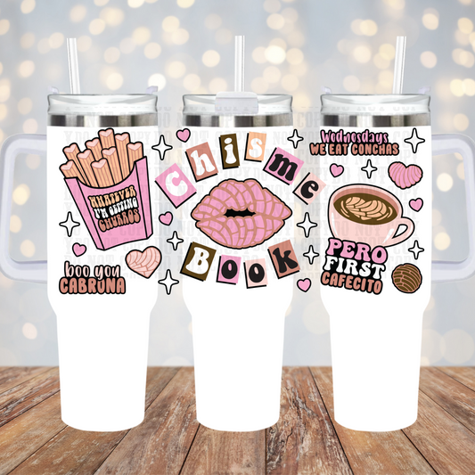 40oz CHISME BOOK UV DTF CUP WRAP