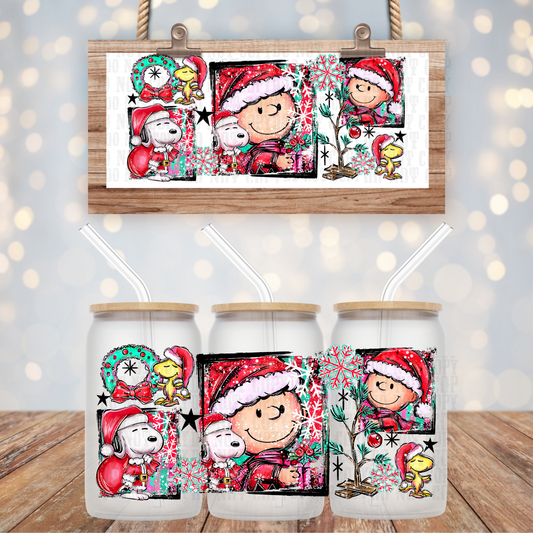 CHARLIE SANTA SELFIE  UV DTF CUP WRAP