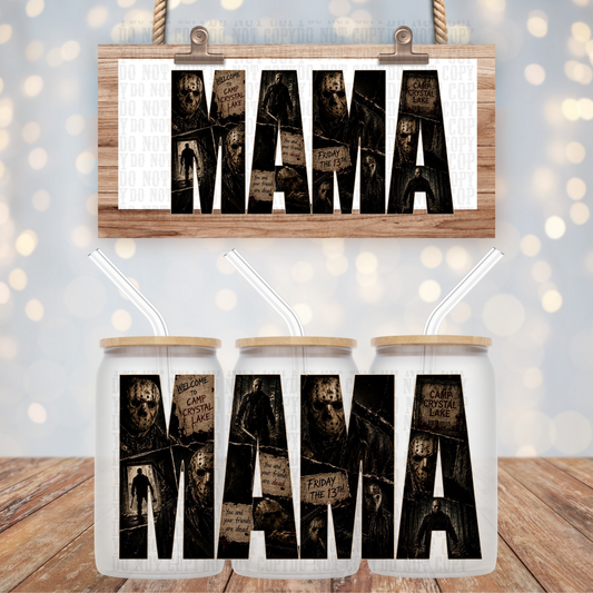 MAMA HORROR BUNDLE UV DTF CUP WRAP- SHOP EXCLUSIVE BY CIERA