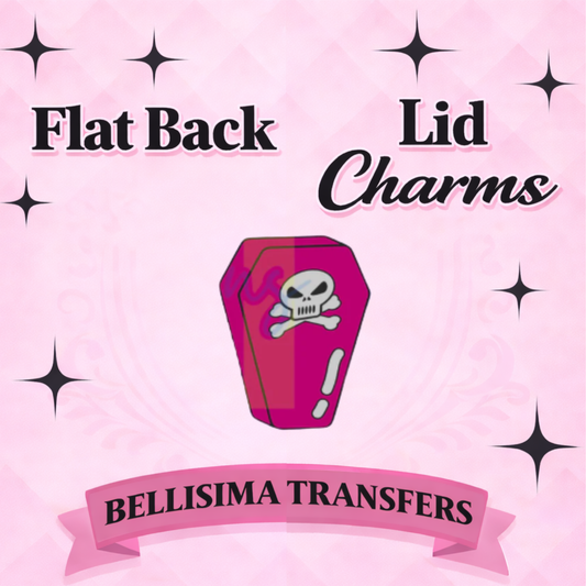 COFFIN Flat Back Lid Charms