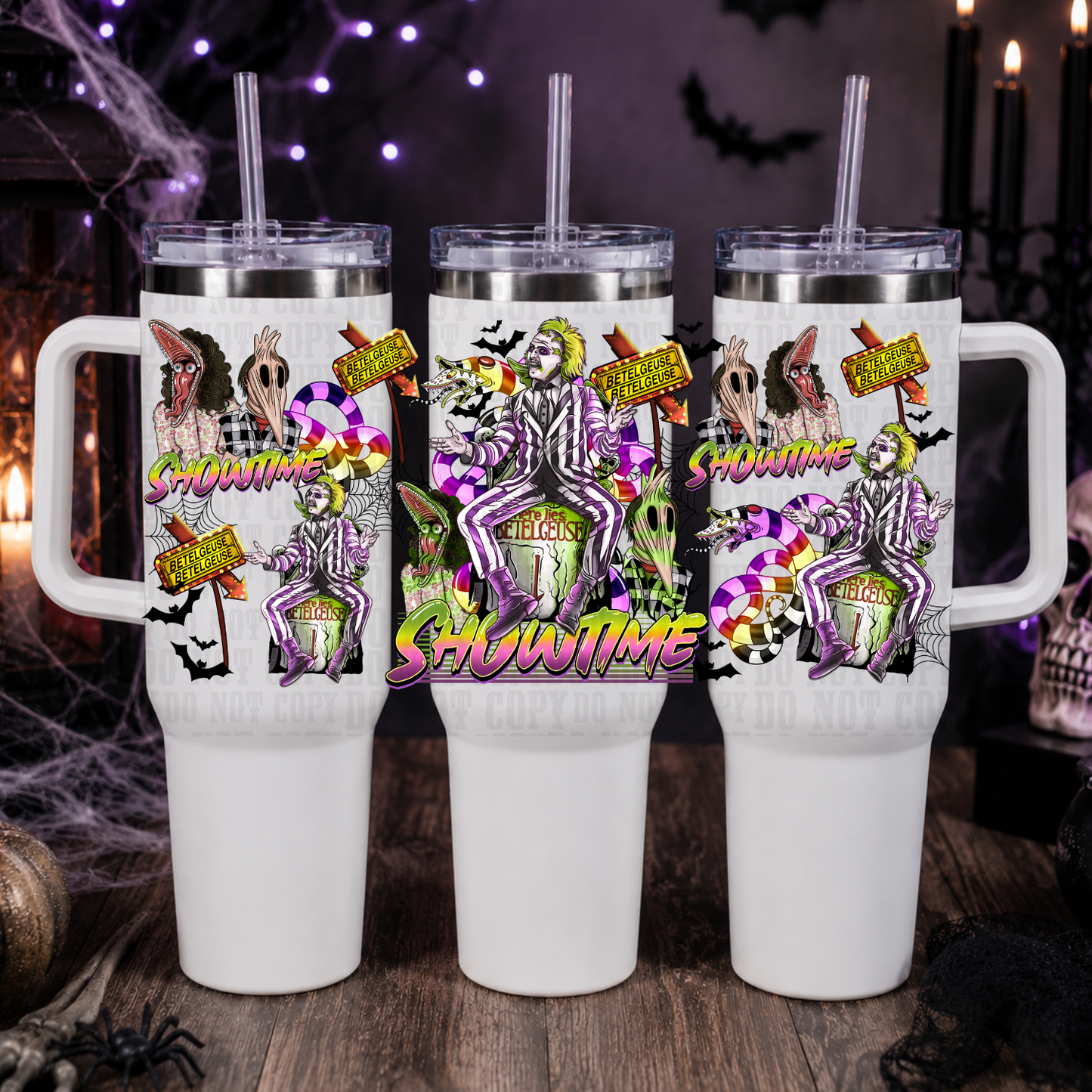 40oz IT'S SHOWTIME UV DTF CUP WRAP