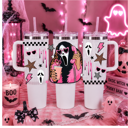 40/50oz PINK HORROR BUNDLE UV DTF CUP WRAP-SHOP EXCLUSIVE FROM CIERA