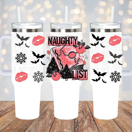 40oz NAUGHTY LIST UV DTF CUP WRAP