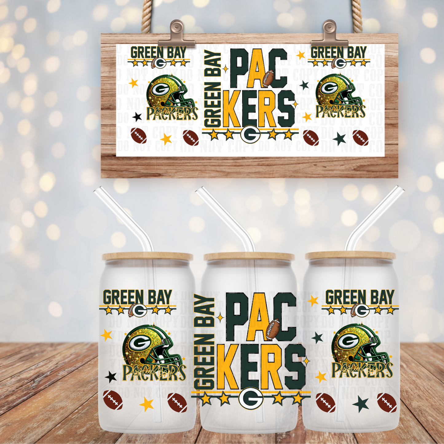 2025 STACKED FOOTBALL PRO BUNDLE UV DTF CUP WRAP-Shop Exclusive