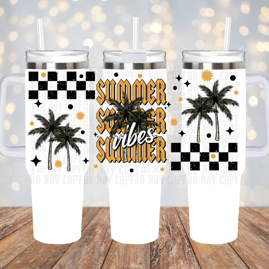 40oz STACKED SUMMER VIBES UV DTF CUP WRAP