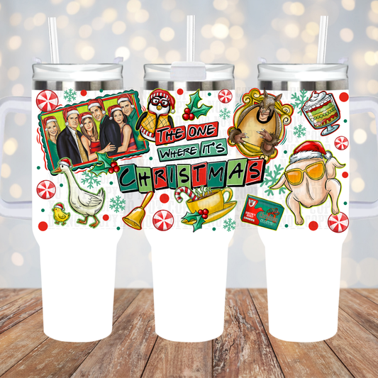 40oz FRIENDLY CHRISTMAS   UV DTF CUP WRAP