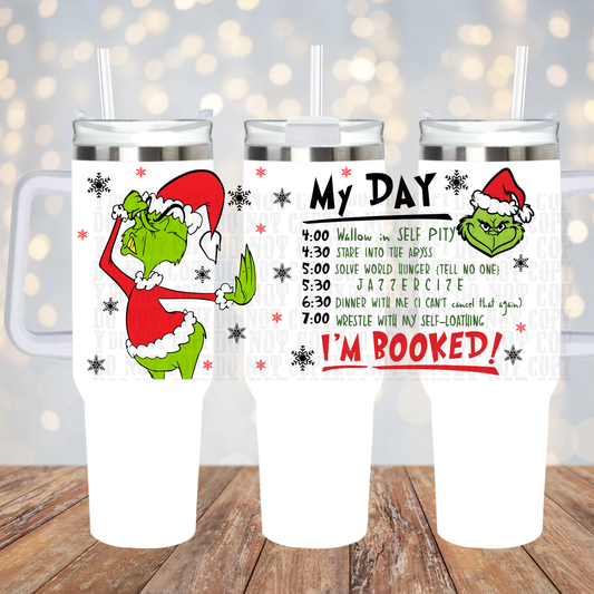 40oz I'M BOOKED  UV DTF CUP WRAP