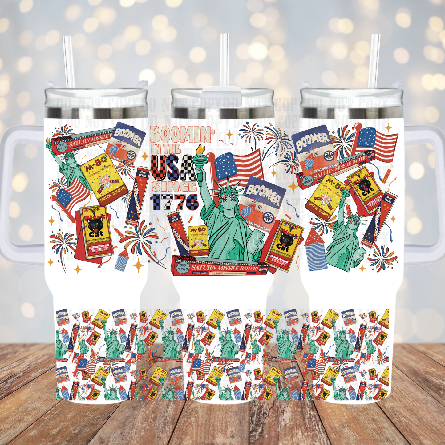 40oz  BOOM UV DTF CUP WRAP TOP & BOTTOM