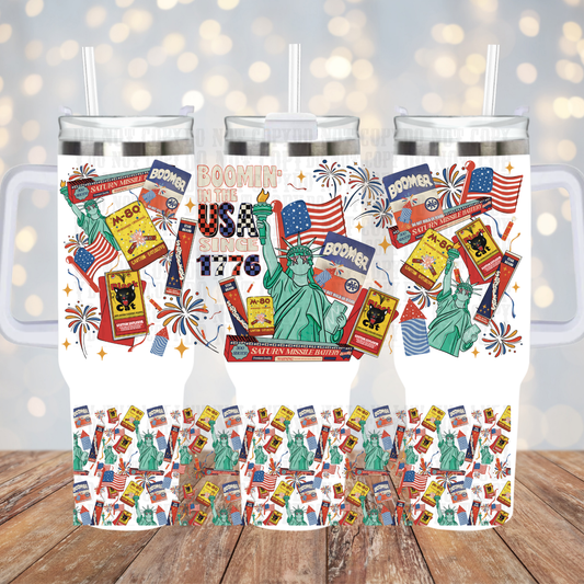 40oz  BOOM UV DTF CUP WRAP TOP & BOTTOM