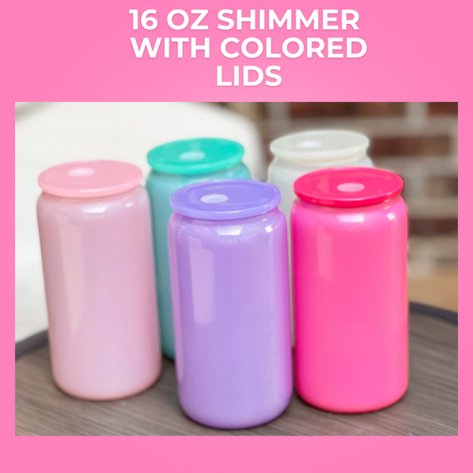 Shimmer Glass Can
