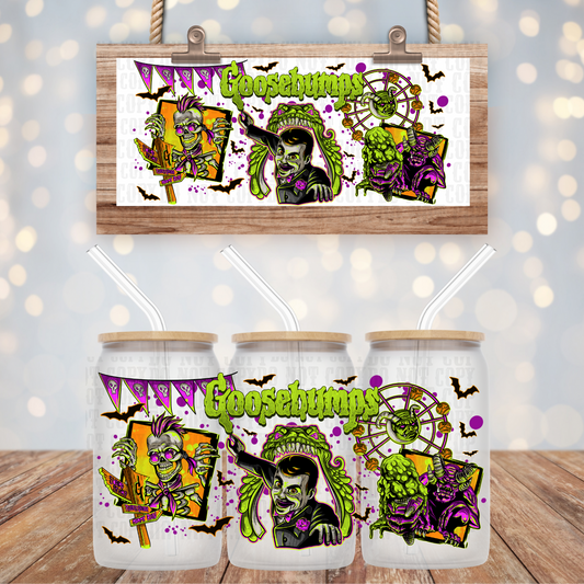GOOSEBUMPS NEON  UV DTF CUP WRAP