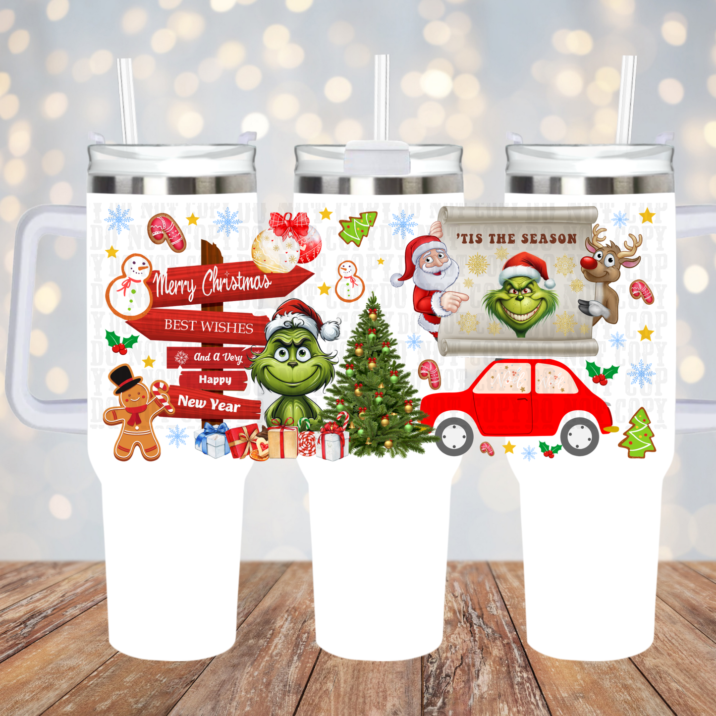 40oz ROAD TRIP TO  WHOVILLE UV DTF CUP WRAP