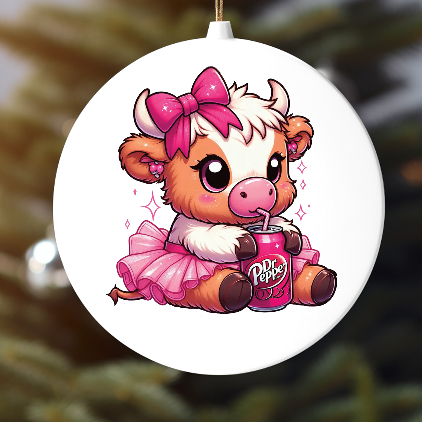 DP COW UV DTF ORNAMENT DECAL