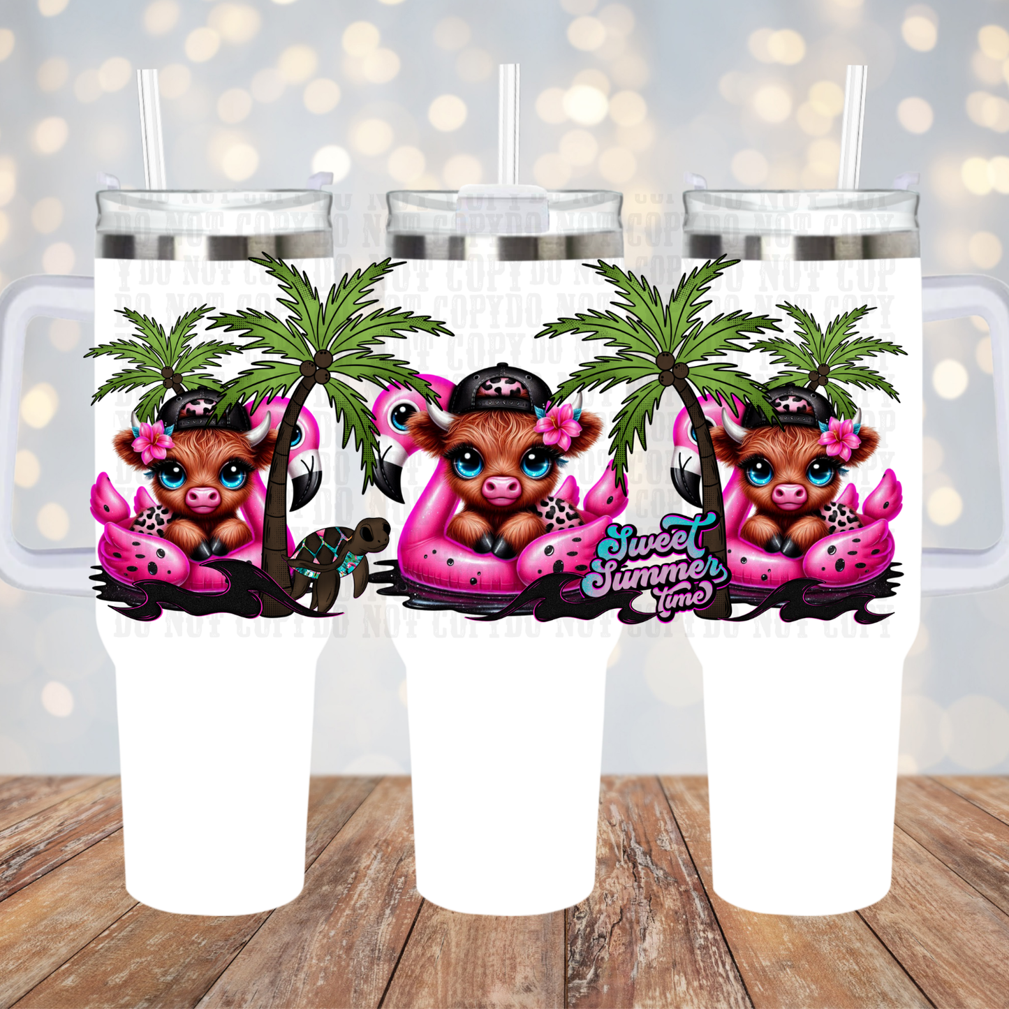 40oz COW FLOAT UV DTF CUP WRAP