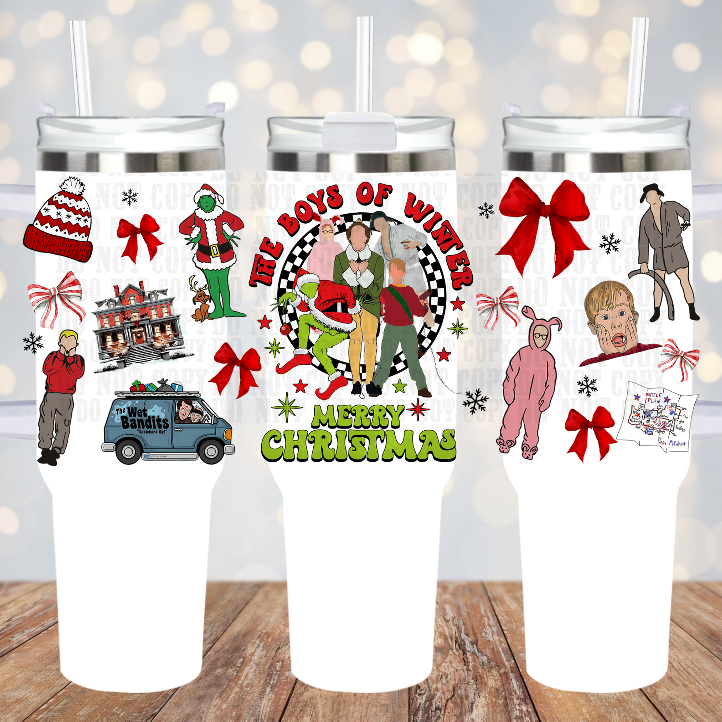 40oz BOYS OF WINTER UV DTF CUP WRAP