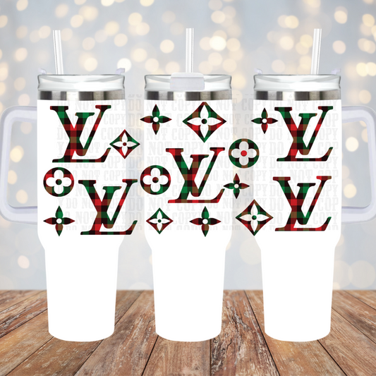 40oz BOUJEE PLAID UV DTF CUP WRAP