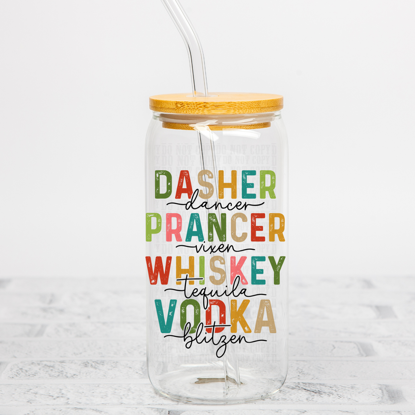 DRUNK REINDEERS  UV DTF DECAL