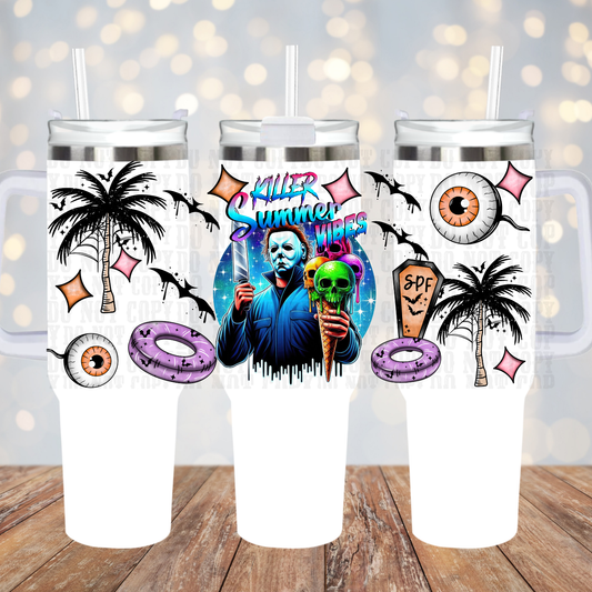 40oz JASONITO NEON KILLER SUMMER  UV DTF Cup Wrap