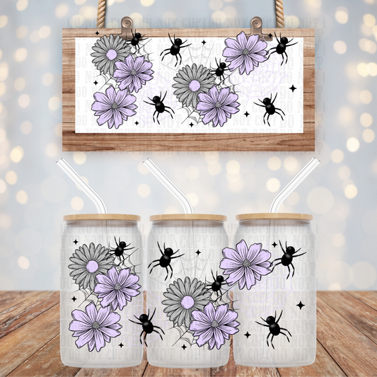 LILAC SPIDER WEB UV DTF WRAP