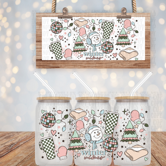 RETRO STANLEY WINTER VIBES UV DTF CUP WRAP