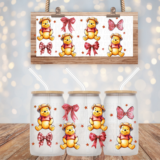 COQUETTE BEAR UV DTF CUP WRAP