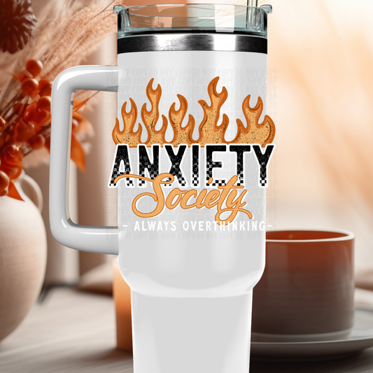 40oz ANXIETY SOCIETY UV DTF DECAL
