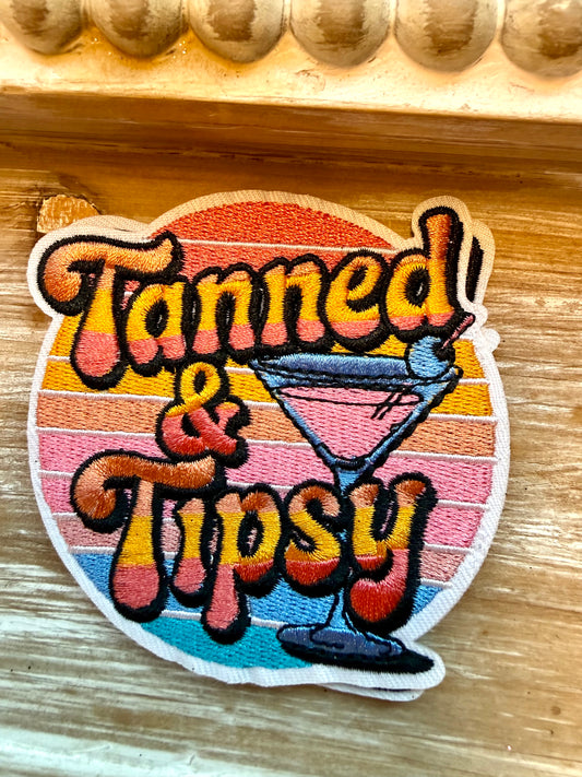 Sunset Tanned&Tipsy Hat Patch 4’5