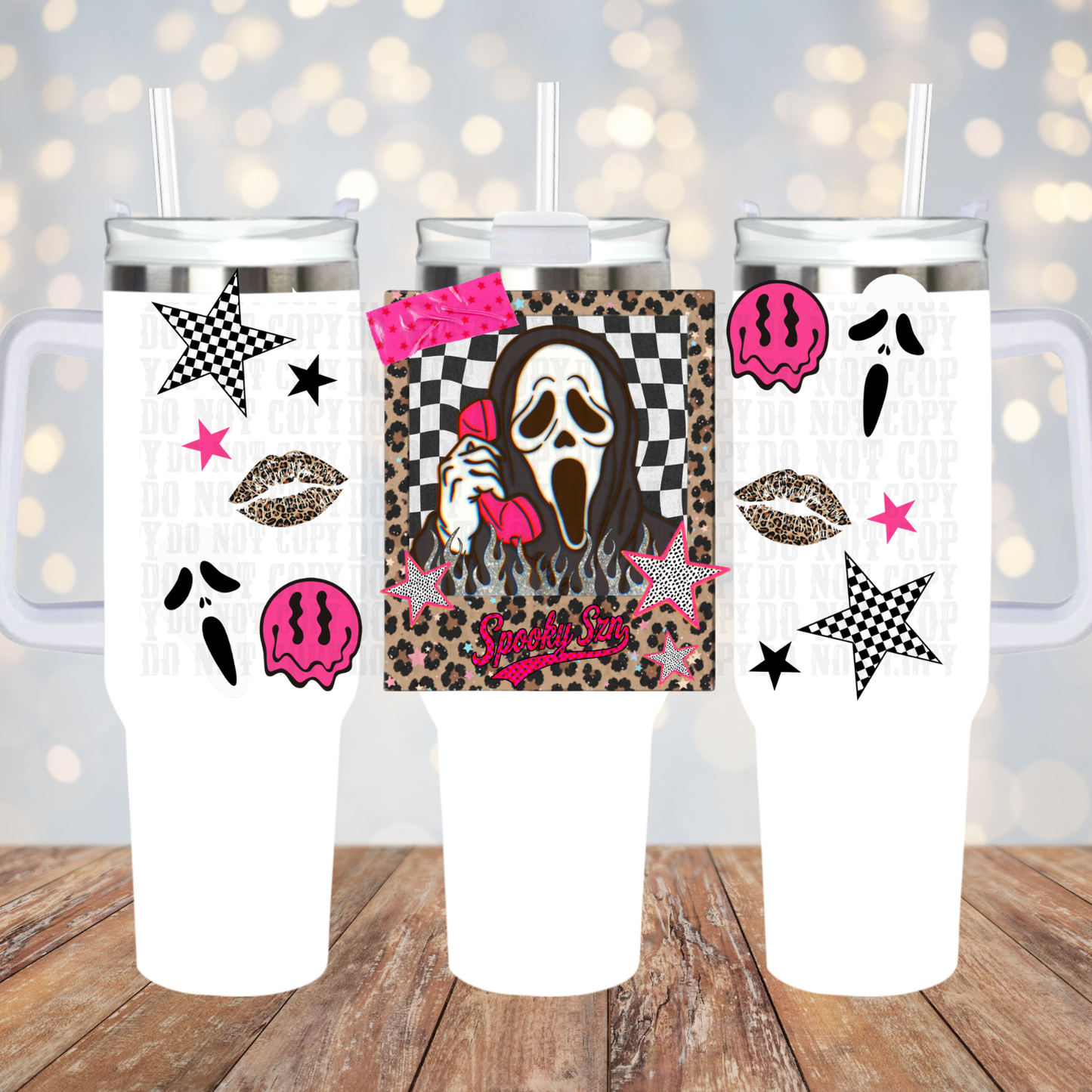 40/50oz CALL ME GHOSTY UV DTF CUP WRAP-SHOP EXCLUSIVE FROM CIERA