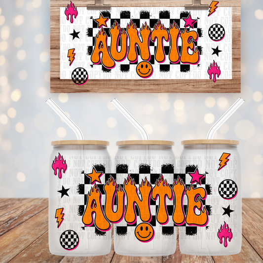ORANGE AUNTIE  UV DTF CUP WRAP-Shop Exclusive by Ciera