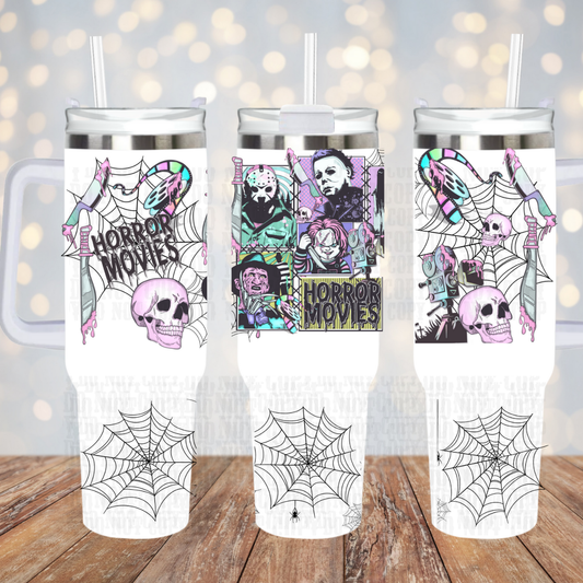 40oz HORROR MOVIES UV  DTF CUP WRAP