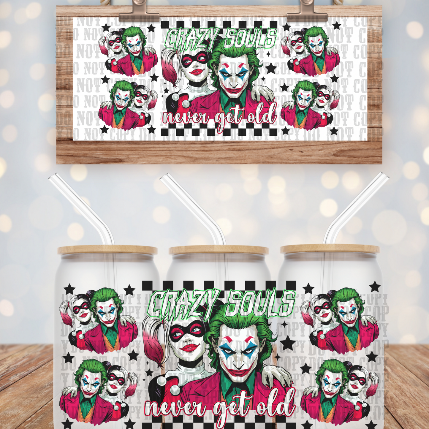 CRAZY SOULS UV DTF CUP WRAP
