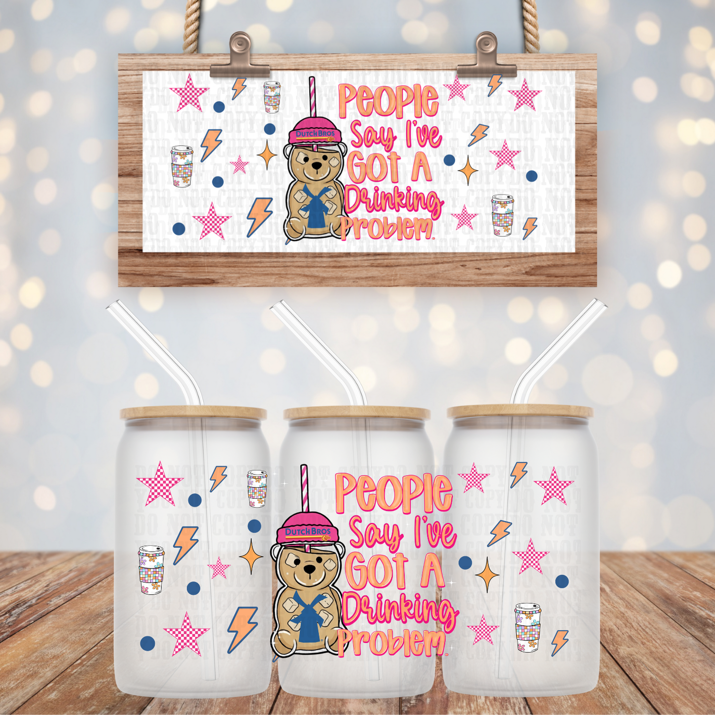 BEARISTA DUTCHY UV DTF CUP WRAP