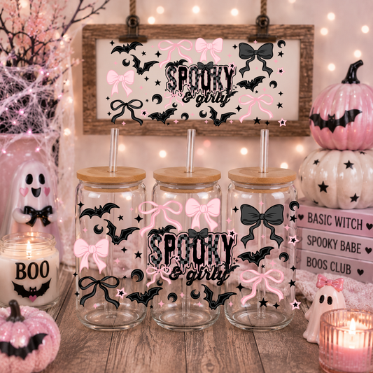 SPOOKY GIRLIE UV DTF CUP WRAP