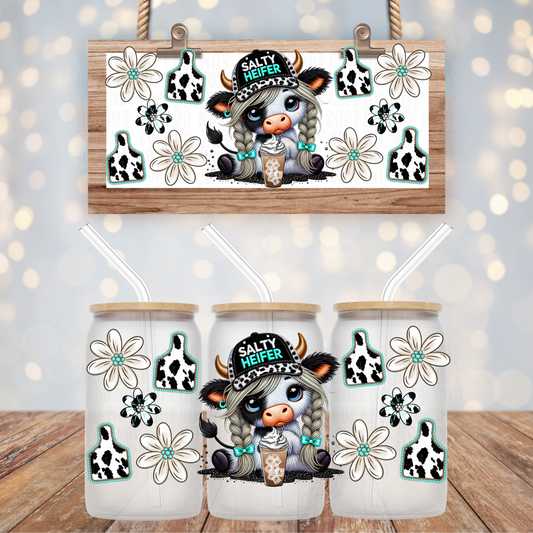 SALTY HEIFFER UV DTF CUP WRAP