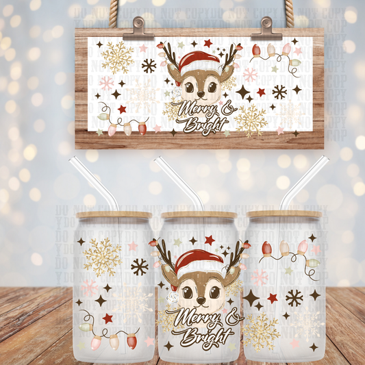 RED NOSE UV DTF CUP WRAP